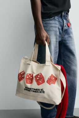 FABRIC TOTE BAG - Zara фото 7