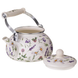 ЧАЙНИК AGNESS ЭМАЛИРОВАННЫЙ СЕРИЯ FLOWER STORY, 2,3 Л  фото 4