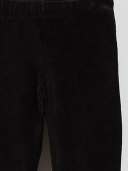 Beli Lastikli Kadife K?z ?ocuk Tayt