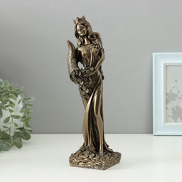 Фигура гипс Фортуна, под бронзу, 30 см