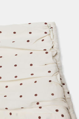 FALDA PANTAL?N VOLANTES LUNARES / Crudo medio - Zara фото 9