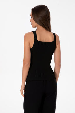 Kad_n Siyah Kare Yaka Kazak - U.s. polo assn фото 5