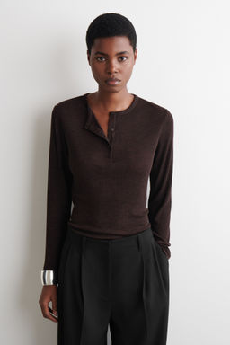 CAMISETA HENLEY DE CANAL? DE LANA - H&m фото 3