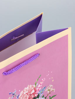 Цена за 2 шт. Пакет подарочный ламинированный Цветочная радость 18?22.3?10 см