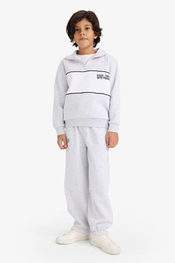 Yar_m Fermuarl_ __i Yumu_ak T_yl_ Sweatshirt Erkek _ocuk - Defacto фото 2
