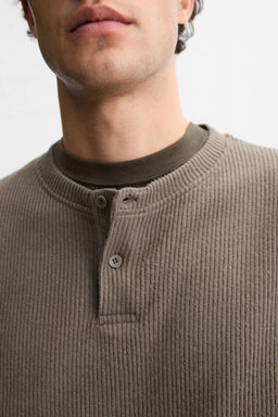 RIBBED TEXTURED T-SHIRT - Zara фото 14