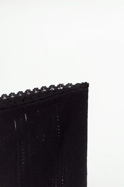 POINTELLE SKIRT WITH LACE TRIM - Zara фото 7