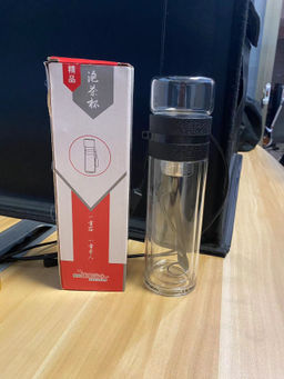 Термос для заваривания чая с ситом 350 мл двойное стекло / YE-123 / уп 60/ - ГалеонТрейд фото 3