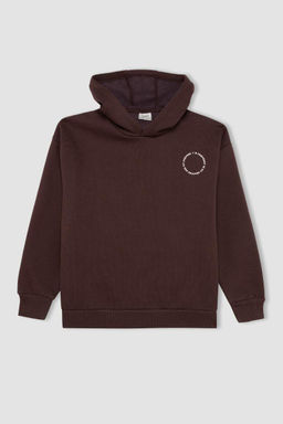 Толстовка оверсайз с капюшоном для мальчика