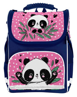 Рюкзак подростковый Schoolformat BASIC PANDASTIC 13л синий 38х28х16 жесткокаркасный 1 отде...