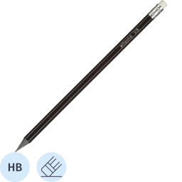 Карандаш чернографитный Attache Economy плаcтик,сласт,HB,черн.корп.,6шт/уп  фото 2