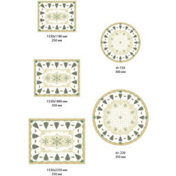 Набор столовый Этель Golden Christmas скатерть 150*180 +/-3см с ГМВО, салф.40х40см - 8шт,  фото 11