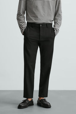PANTAL?N CHINO ESTRUCTURA CONFORT / Negro - Zara фото 10