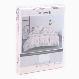 Постельное бельё Экономь и Я евро Twigs 200х215см, 200х215см, 70х70см-2 шт, полисатин, 80 г/м  фото 12
