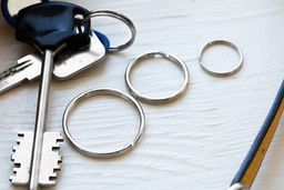 Фурнитура металл Gamma GH 107/30 Кольцо для ключей d внутр. 30 мм 20 шт в пакете №04 под никель