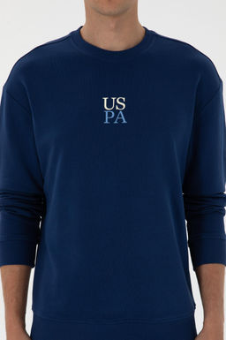 Erkek _ndigo Basic Sweatshirt Sepette S_rpriz _ndirim - U.s. polo assn фото 6