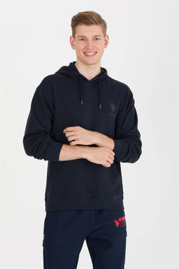 U. S. Polo Assn Мужская темно-синяя комфортная толстовка с капюшоном - U.s. polo assn фото 10