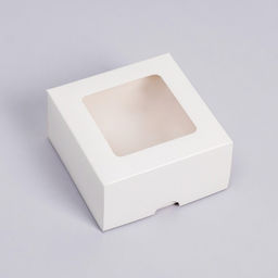 Цена за 10 шт. Коробка складная, крышка-дно, с окном, белая, 10 х 10 х 5 см - UPAK LAND фото 2