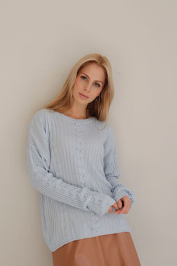 10409 Джемпер нежно-голубой - Martichelli фото 18