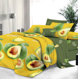 Простыня 2-спальная, сатин Престиж (Авокадо (компаньон)) - Ивановотекстиль фото 2