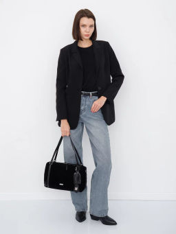 Сумка 8023-1S black Velina Fabbiano-Safenta