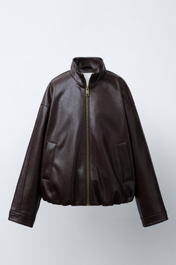 FAUX LEATHER JACKET