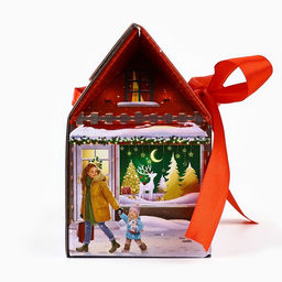 Коробка подарочная новогодняя складная « Городская жизнь », 15 х 18 х 10 см