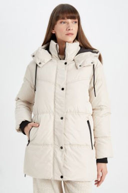Su Itici Sisme Mont Parka Oversize Genis Kal?p Fermuar C?tc?t Kapamal? Cepli Kapusonlu