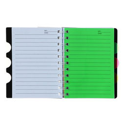 Блокнот на гребне А6, 100 листов, линия, обложка пластик, с разделителями Граффити, МИКС - Calligrata фото 8