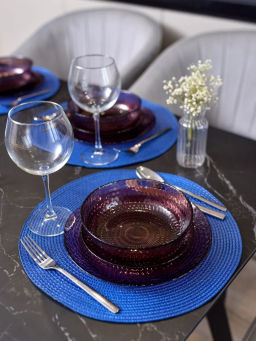 Тарелка суповая ИДИЛЛИЯ ЛИЛАК 18см арт.Q1309 /Люминарк/