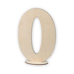 Заготовка для декорирования Mr. Carving ВД-386 Цифры на подставке фанера 7.5 х 20.6 х 30 см Цифра 0  фото 4