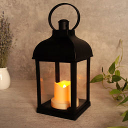 Светильник фонарь настольный 10х10х21 см / YR0151B /уп 48/черный - Галеонтрейд фото 3