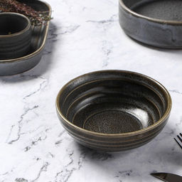 Миска фарфоровая Magistro Urban, 260 мл, d=12 см, цвет серый  фото 2