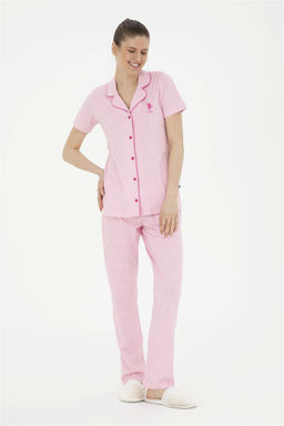 Женский розовый пижамный комплект Неожиданная скидка в корзине - U.s. polo assn фото 4