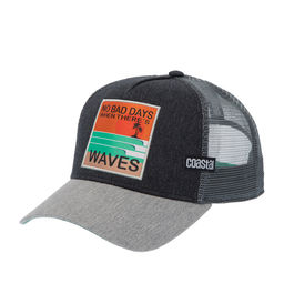 Бейсболка COASTAL арт. HFT No Bad Days (черный / светло-серый)