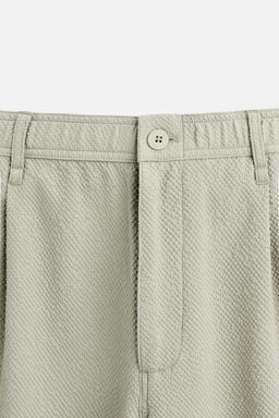 TEXTURED PLEATED TROUSERS - Zara фото 26