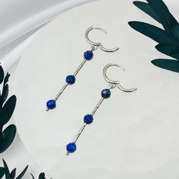 Серьги длинные из Лазурита