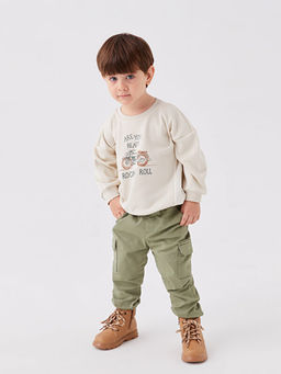 Beli Lastikli Basic Erkek Bebek Pantolon