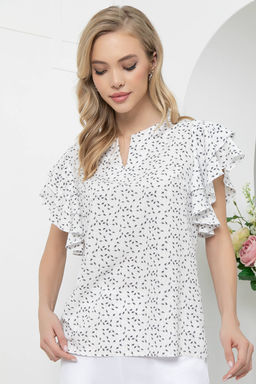 Блуза Рия (вайт) Б5578 - Lt collection фото 6