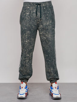 Брюки джоггеры спортивны мужские зеленого цвета 12931Z - Mtforce фото 6