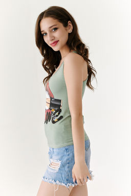 Майка Натали 7214 из хлопка с лайкрой фото 4