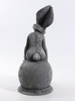 Фигура «Зайка Адель», 46.5×24×20 см, серая