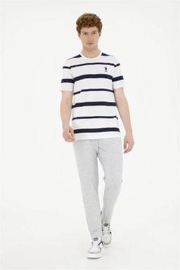 Мужские серые меланжевые спортивные штаны - U.s. polo assn фото 3