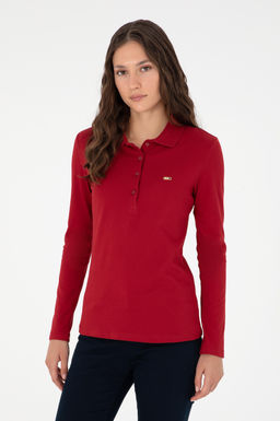 Свитшот женский U.S. Polo Assn красный  фото 8