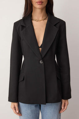 EXCLUSIVE Ozel Koleksiyon Bordo Fitted Kase Blazer Ceket TWOAW26BC00054 - Trendyolmilla фото 20