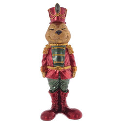 Фигурка декоративная "Солдатик-зайка" (блок из 2шт), L8 W6,5 H21,5 см