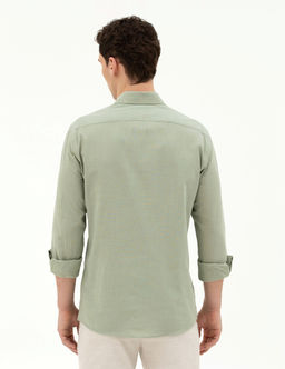Ye_il Slim Fit Uzun Kollu G_mlek - Pierre cardin фото 5