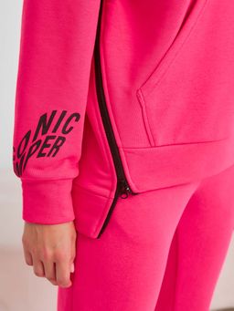 Джемпер из футера с молниями по бокам - Stilla фото 6