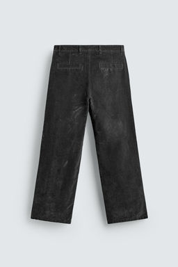 PANTAL?N RELAXED FIT FLOCADO / Gris - Zara фото 8