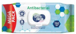 Ultra Fresh Antibacterial Влажные салфетки (150шт) с клапаном/ 14410136